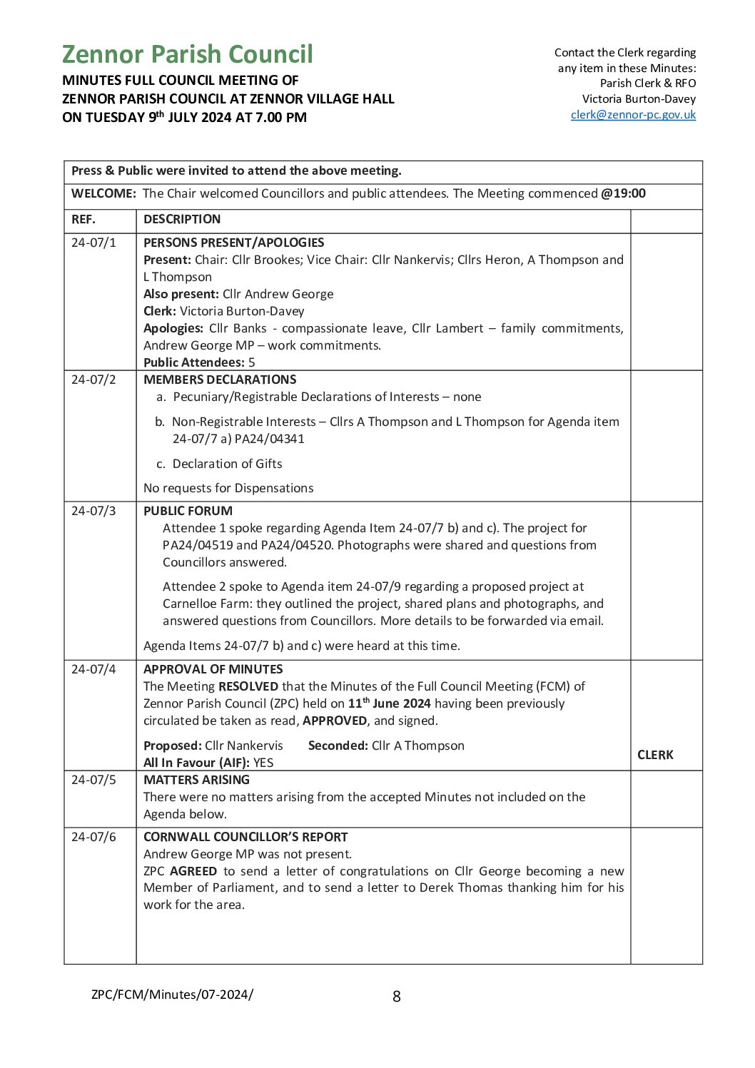 ZPC FCM Minutes 07-2024