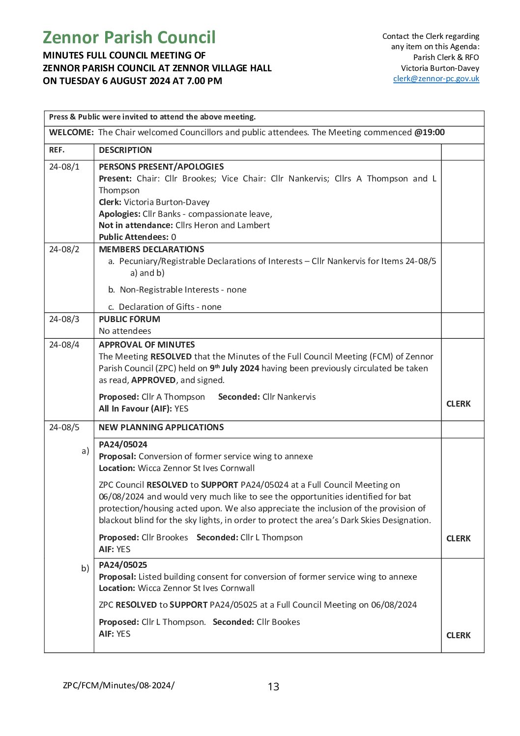 ZPC FCM Minutes 08-2024