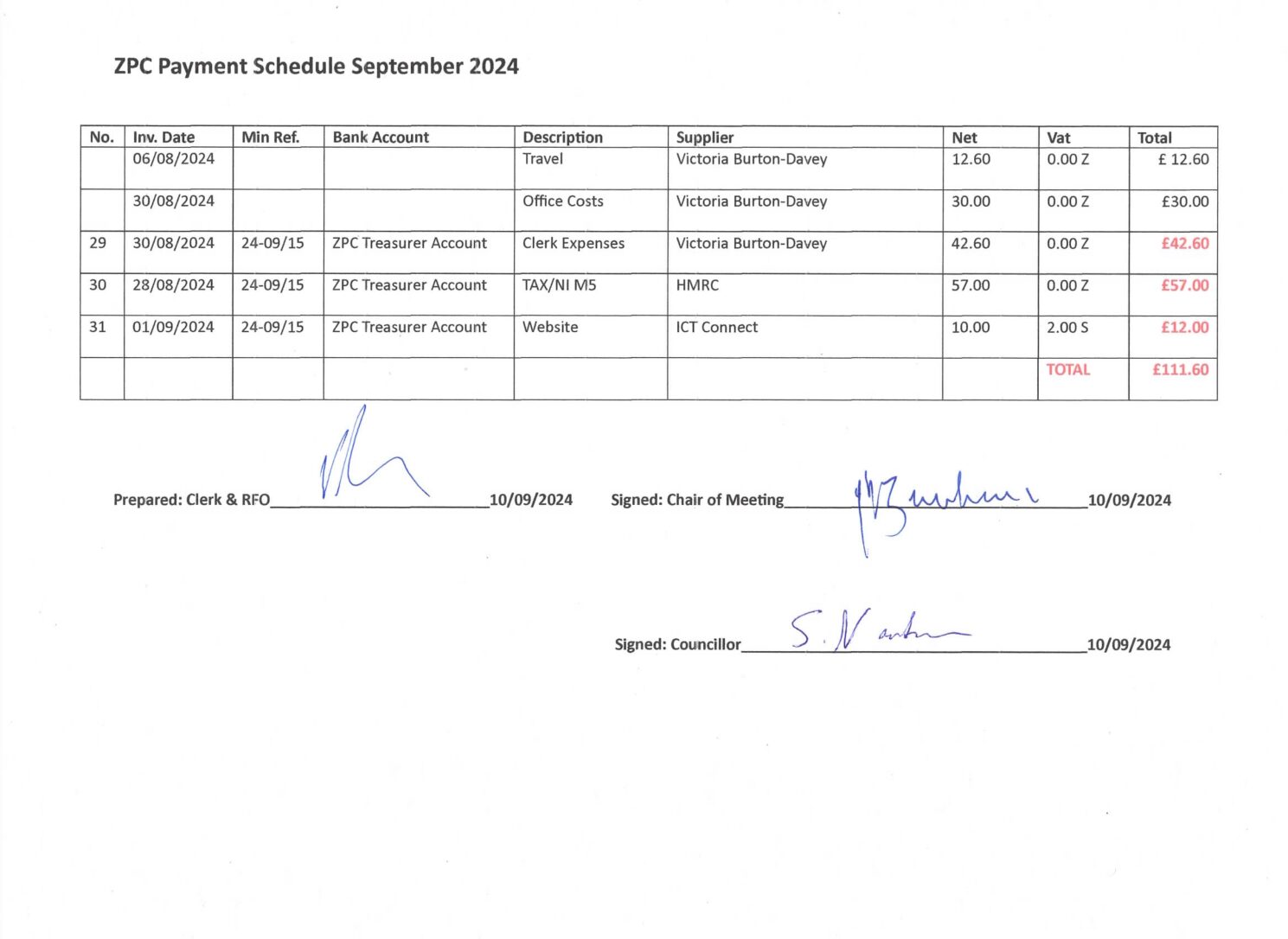 ZPC Payment Schedule 09-2024