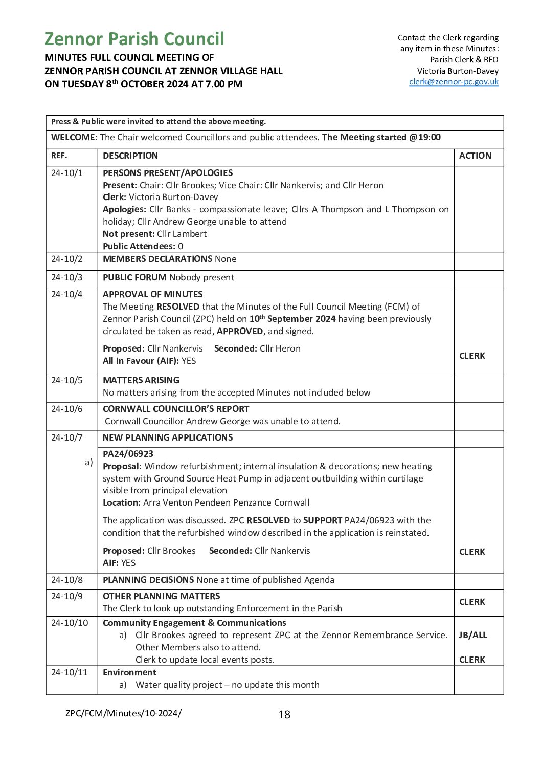 ZPC FCM Minutes 10-2024